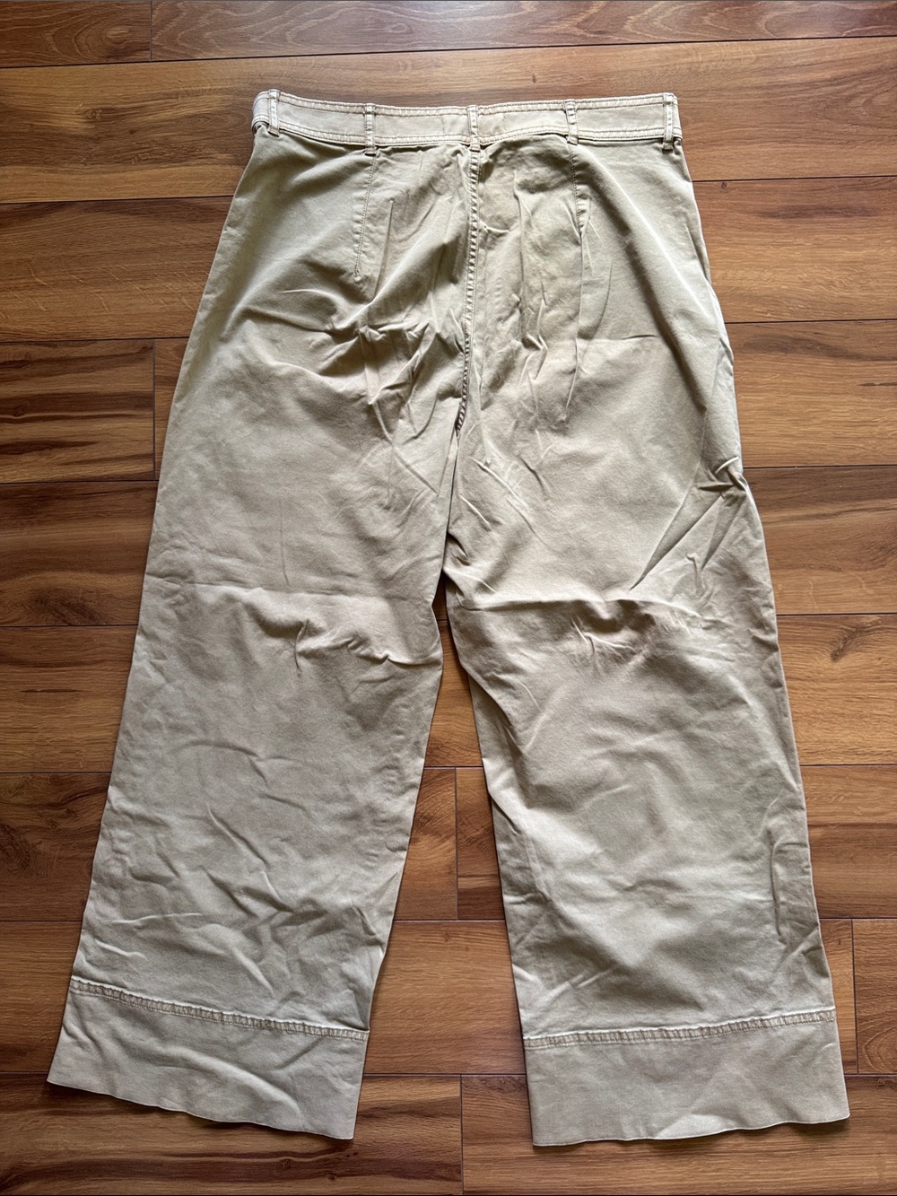 Everlane Caramel Flat Front Crop Pants 12 - Picture 5 of 5